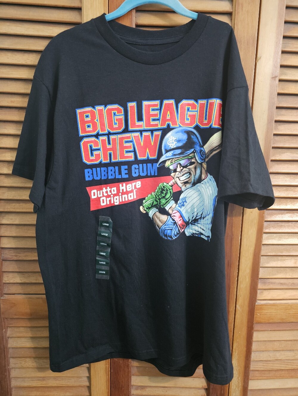 American Classics Big League Chew “Outta Here Original” Graphic Tee NWT Size L
